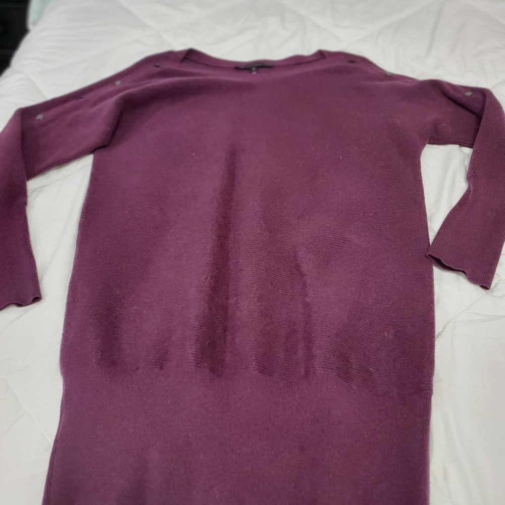 WHBM PURPLE TUNIC SWEATER
